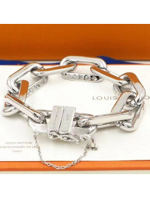 Louis Vuitton LV Edge Medium Bracelet Silver 2021