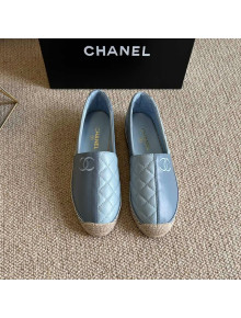 Chanel Patchwork Leather Espadrilles Blue 2022