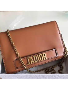 Dior J'ADIOR Wallet On Chain Pouch in Calfskin Brown 2018