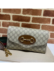 Gucci Horsebit 1955 GG Canvas Small Bag 677286 Brown 2021