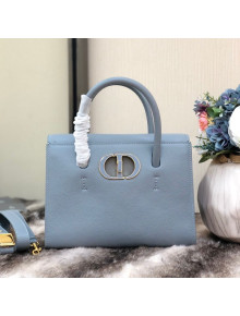 Dior Medium St Honore Tote Bag in Light Blue Grained Calfskin 2020