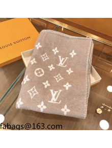 Louis Vuitton Monogram Wool Blanket 140x180cm Beige 2021 110221