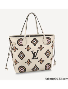 Louis Vuitton Neverfull MM Tote Bag in Cream Monogram Canvas M45819 2021