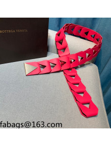 Bottega Veneta Calfskin Belt Red 2021 111035