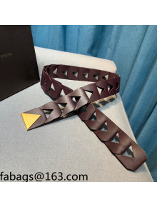 Bottega Veneta Calfskin Belt Brown 2021 111036