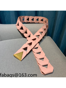 Bottega Veneta Calfskin Belt Pink 2021 111041