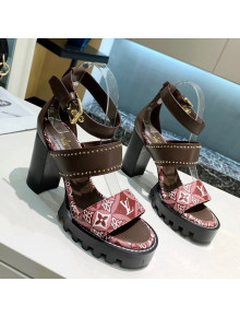 Louis Vuitton Since 1854 Star Trail Sandals Burgundy 2021