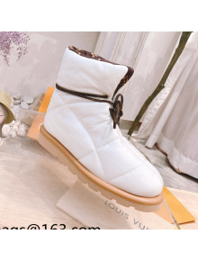 Louis Vuitton Nylon Pillow Comfort Ankle Boot White 2021