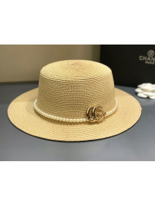 Gucci Straw Wide Brim Hat Beige G10 2021