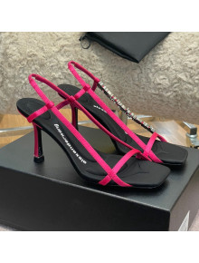 Alexander Wang Satin Strap High Heel Sandals 9.5cm Pink 2022