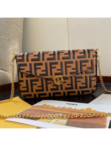 Fendi FF Wallet on Chian WOC with Pouches/Mini Bag Yellow 2019