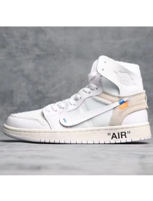 Off-White X AIR JORDAN AJ1 Sneaker White/Beige 2020(For Women and Men)