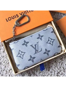 Louis Vuitton Key Pouch Silver Monogram Canvas