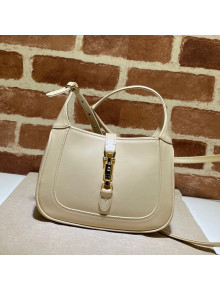 Gucci Jackie 1961 Shiny Leather Mini Hobo Bag 637091 Vintage White 2021