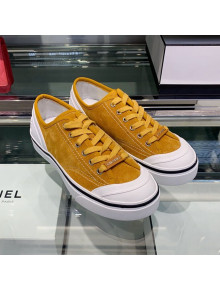 Chanel Suede Calfskin Sneakers G34760 Yellow 2019