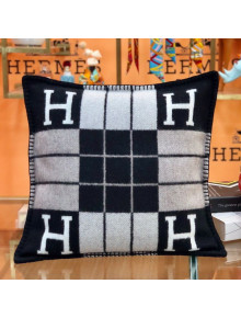 Hermes Avalon Pillow, Small Model 50 x 50 cm Black 2020