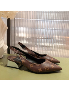 Louis Vuitton Magnetic Slingback Pump 3.5cm in Monogram Canvas 2022