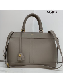 Celine Medium Cabas De France Bag in Grained Calfskin Grey 2021