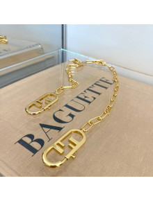 Fendi Metal Gold Chain Strap 2022