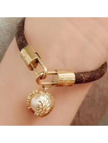 Louis Vuitton Monogram Pearl Pendant Bracelet 