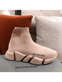 Balenciaga Speed Knit Sock Boot Sneaker Nude 2021 09 ( For Women and Men)