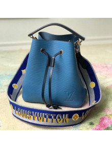 Louis Vuitton NéoNoé BB Bucket Bag in Blue Epi Leather M57691 2021