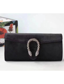 Gucci Velvet Dionysus Clutch Bag 425250 Black 2018