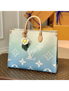 Louis Vuitton Onthego GM Tote Bag in Blue Gradient Monogram Canvas M57639 2021