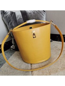 Celine Bucket 16 Bag in Smooth Calfskin Yellow 2021