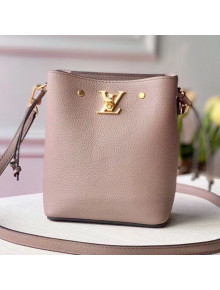 Louis Vuitton Nano Lockme Bucket Bag M69205 Greige Beige 2019