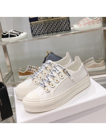 Dior Walk'n'Dior Canvas Sneakers White 2022 S06W