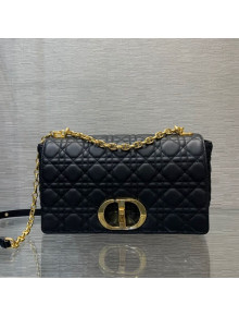 Dior Large Caro Chain Bag in Black Soft Cannage Calfskin 2021