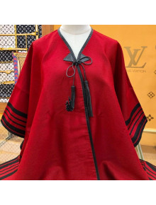 Louis Vuitton Cashmere Cape/Shawl Red 2021 110240