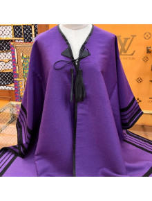 Louis Vuitton Cashmere Cape/Shawl Purple 2021 110241