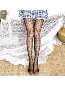 Gucci GG Transparent Tights Black 02 2019