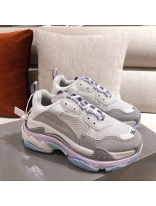 Balenciaga Triple S Sneakers Grey/Purple 2021 07 (For Women and Men)