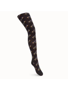 Fendi Mania Logo Tights Black 04 2019