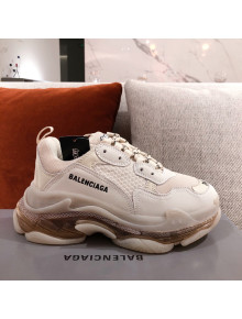 Balenciaga Triple S Sneakers Beige 2021 12 (For Women and Men)