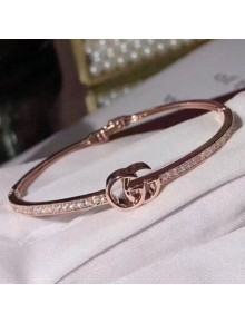 Gucci GG Crystal Cuff Bracelet Gold 2019