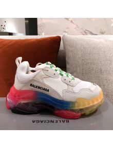 Balenciaga Triple S Sneakers White 2021 17 (For Women and Men)