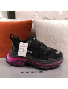 Balenciaga Triple S Sneakers Black/Pink 2021 18 (For Women and Men)