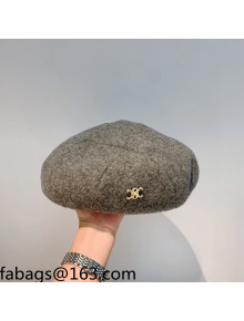 Celine Beret Hat Grey 2021 110437