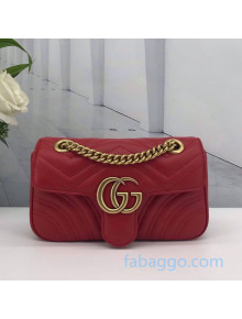 Gucci GG Marmont Mini Bag 446744 Red 2020