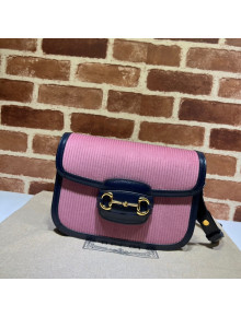 Gucci Horsebit 1955 Corduroy Small Bag 602204 Pink 2021 