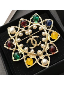 Chanel Heart Brooch AB2410 2019