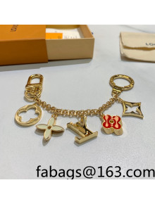 Louis Vuitton FLEUR DE Monogram Bag Charm Chain 2021