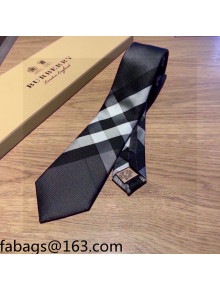 Burberry Check Silk Tie Black 2021 110450