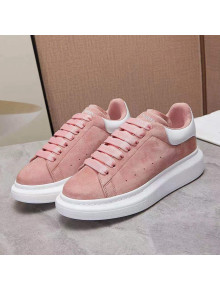 Alexander Mcqueen Suede and Calfskin Sneakers Light Pink 2021