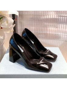 Prada Leather Pumps 9.5cm Black 2022 02