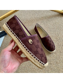 Gucci GG Canvas Espadrilles Brown 2021 01